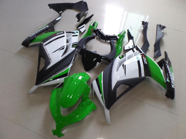 Kawasaki ZX 300R 2013-2016 - Verde Preto & Branco Kawasaki ZX 300R 2013-2016 - Verde Preto & Branco