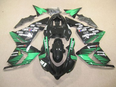 Kawasaki ZX10R 2003-2005 - Preto Verde C-Shock Monster