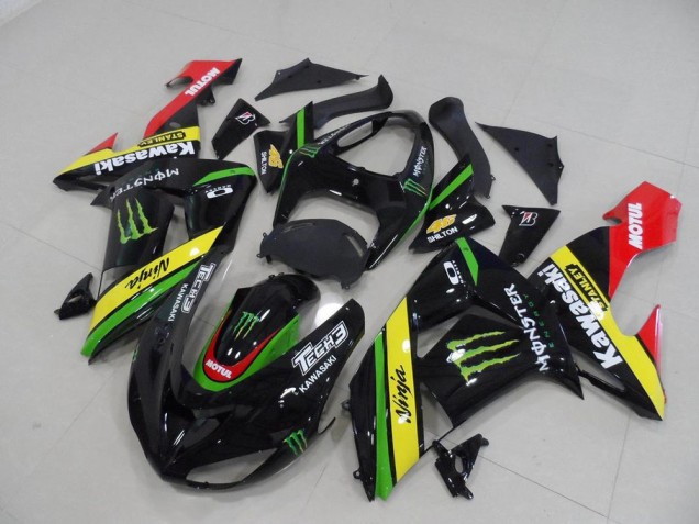 Kawasaki ZX10R 2006-2007 - Preto Amarelo Monster Kawasaki ZX10R 2006-2007 - Preto Amarelo Monster