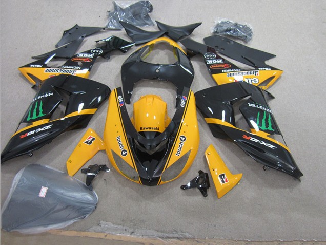 Kawasaki ZX10R 2006-2007 - Preto Amarelo Touch4 Monster Kawasaki ZX10R 2006-2007 - Preto Amarelo Touch4 Monster
