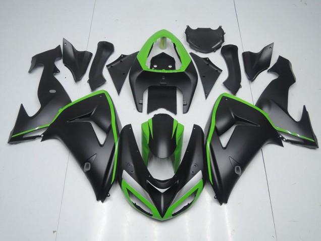 Kawasaki ZX10R 2006-2007 - Preto Fosco & Verde Line Kawasaki ZX10R 2006-2007 - Preto Fosco & Verde Line