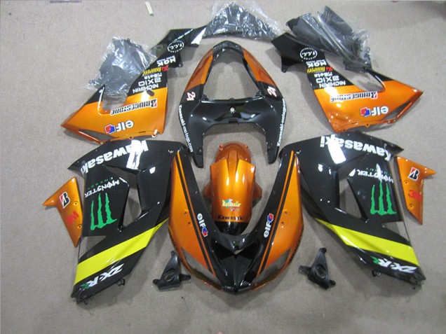 Kawasaki ZX10R 2006-2007 - Preto Laranja Monster Kawasaki ZX10R 2006-2007 - Preto Laranja Monster