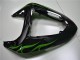 Kawasaki ZX10R 2006-2007 - Preto Verde Chama Kawasaki ZX10R 2006-2007 - Preto Verde Chama