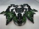 Kawasaki ZX10R 2006-2007 - Preto Verde Chama Kawasaki ZX10R 2006-2007 - Preto Verde Chama