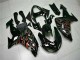 Kawasaki ZX10R 2006-2007 - Preto Vermelho Chama Kawasaki ZX10R 2006-2007 - Preto Vermelho Chama
