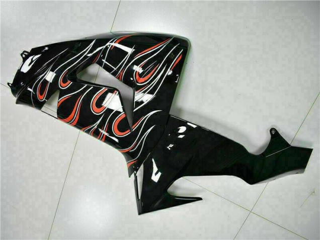 Kawasaki ZX10R 2006-2007 - Preto Vermelho Chama Kawasaki ZX10R 2006-2007 - Preto Vermelho Chama