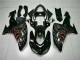 Kawasaki ZX10R 2006-2007 - Preto Vermelho Chama Kawasaki ZX10R 2006-2007 - Preto Vermelho Chama