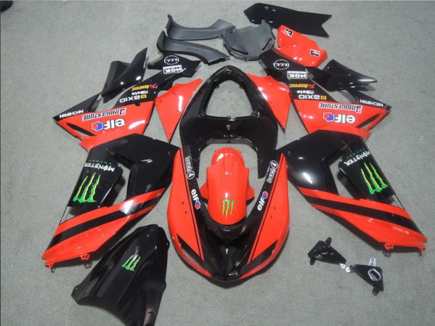 Kawasaki ZX10R 2006-2007 - Preto Vermelho Touch4 Monster Kawasaki ZX10R 2006-2007 - Preto Vermelho Touch4 Monster