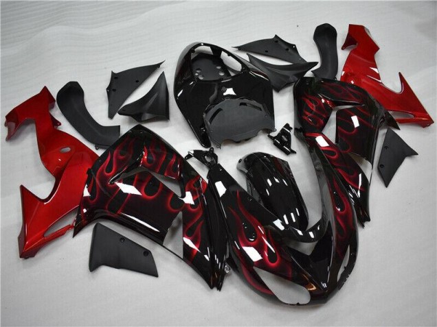 Kawasaki ZX10R 2006-2007 - Vermelho Chama Kawasaki ZX10R 2006-2007 - Vermelho Chama