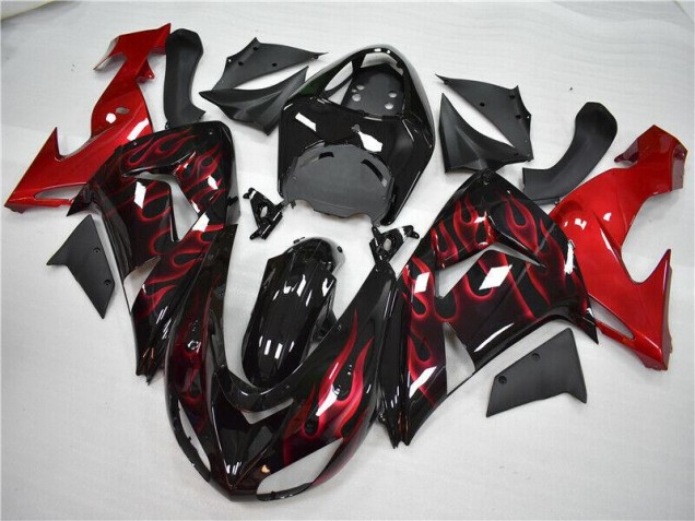 Kawasaki ZX10R 2006-2007 - Vermelho Chama Kawasaki ZX10R 2006-2007 - Vermelho Chama