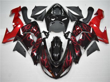 Kawasaki ZX10R 2006-2007 - Vermelho Chama