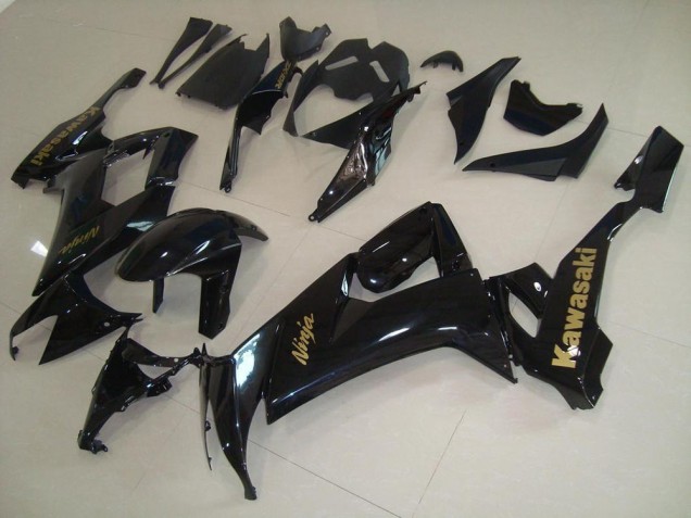 Kawasaki ZX10R 2008-2010 - Preto Brilhante & Ouro Adesivo