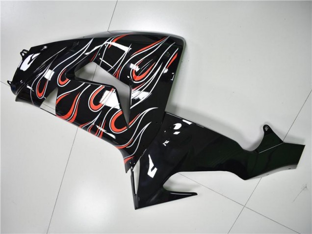 Kawasaki ZX10R 2008-2010 - Preto Cinzento Vermelho Kawasaki ZX10R 2008-2010 - Preto Cinzento Vermelho