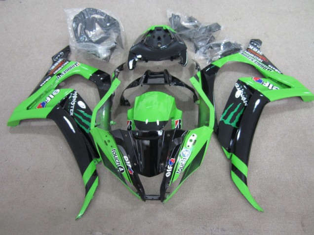Kawasaki ZX10R 2011-2015 - Preto Verde Touch4 Monster Kawasaki ZX10R 2011-2015 - Preto Verde Touch4 Monster
