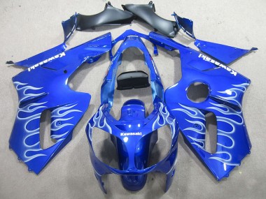 Kawasaki ZX12R 2002-2006 - Azul Branco Chama