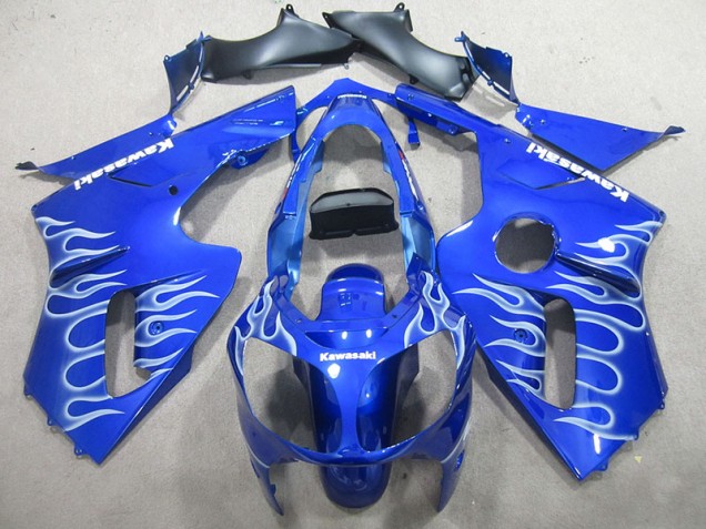 Kawasaki ZX12R 2002-2006 - Azul Branco Chama Kawasaki ZX12R 2002-2006 - Azul Branco Chama