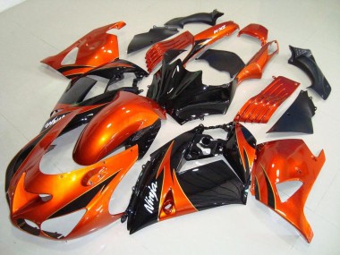 Kawasaki ZX14R ZZR 1400 2006-2011 - Laranja Preto
