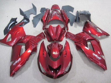 Kawasaki ZX14R ZZR 1400 2006-2011 - Vermelho Branco Ninja Decalque