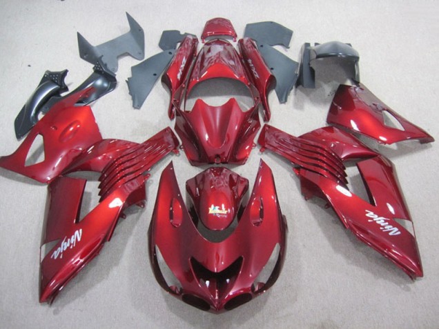 Kawasaki ZX14R ZZR 1400 2006-2011 - Vermelho Branco Ninja Decalque Kawasaki ZX14R ZZR 1400 2006-2011 - Vermelho Branco Ninja Decalque