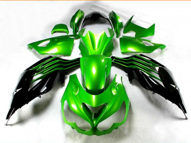 Kawasaki ZX14R ZZR 1400 2012-2021 - Preto Verde Kawasaki ZX14R ZZR 1400 2012-2021 - Preto Verde