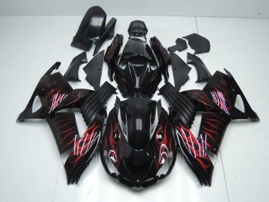 Kawasaki ZX14R ZZR 1400 2012-2021 - Vermelho Chama