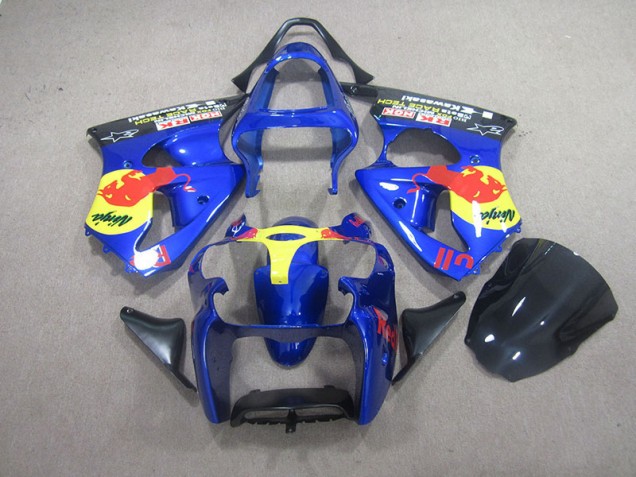 Kawasaki ZX6R 2000-2002 - Azul Red Bull Ninja