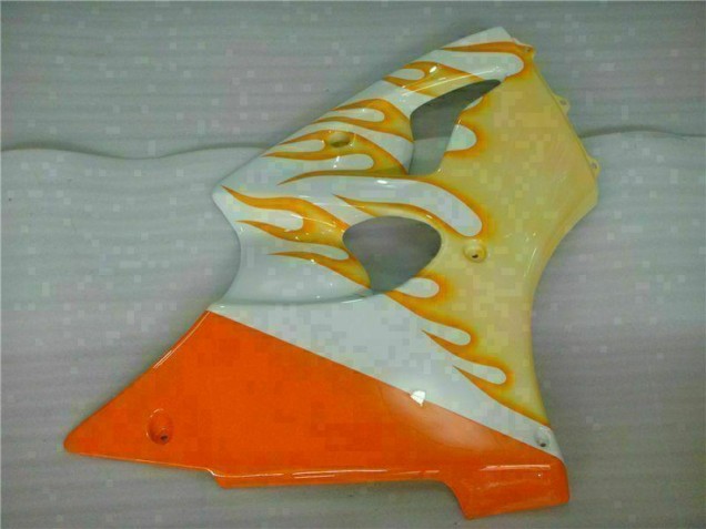 Kawasaki ZX6R 2000-2002 - Branco Amarelo Chama Kawasaki ZX6R 2000-2002 - Branco Amarelo Chama
