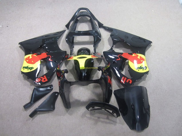 Kawasaki ZX6R 2000-2002 - Preto Amarelo Red Bull Ninja Kawasaki ZX6R 2000-2002 - Preto Amarelo Red Bull Ninja