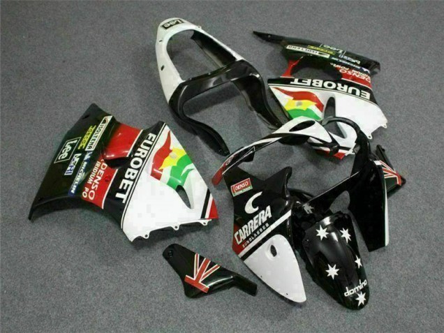 Kawasaki ZX6R 2000-2002 - Preto Branco Eurobet Kawasaki ZX6R 2000-2002 - Preto Branco Eurobet