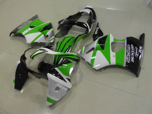 Kawasaki ZX6R 2000-2002 - Verde Branco Listra