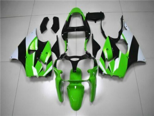 Kawasaki ZX6R 2000-2002 - Verde Branco Preto