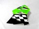 Kawasaki ZX6R 2000-2002 - Verde Preto Branco Kawasaki ZX6R 2000-2002 - Verde Preto Branco