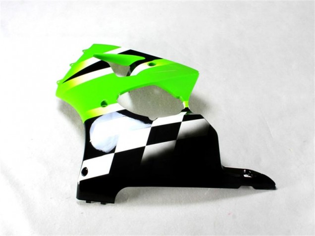 Kawasaki ZX6R 2000-2002 - Verde Preto Branco Kawasaki ZX6R 2000-2002 - Verde Preto Branco