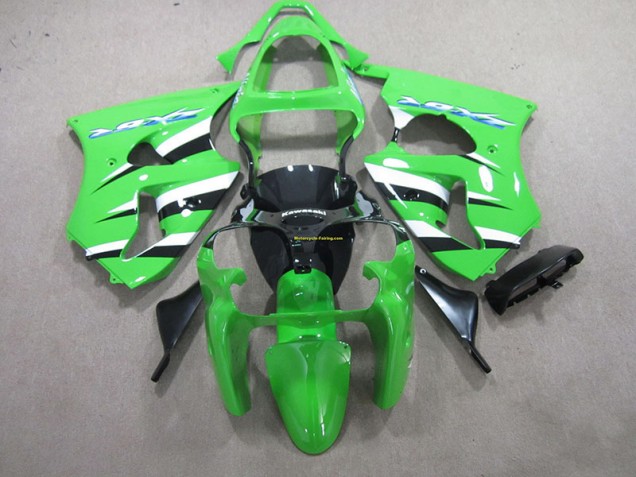 Kawasaki ZX6R 2000-2002 - Verde Preto Branco Kawasaki ZX6R 2000-2002 - Verde Preto Branco
