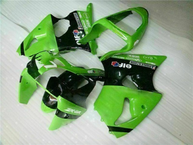 Kawasaki ZX6R 2000-2002 - Verde Preto