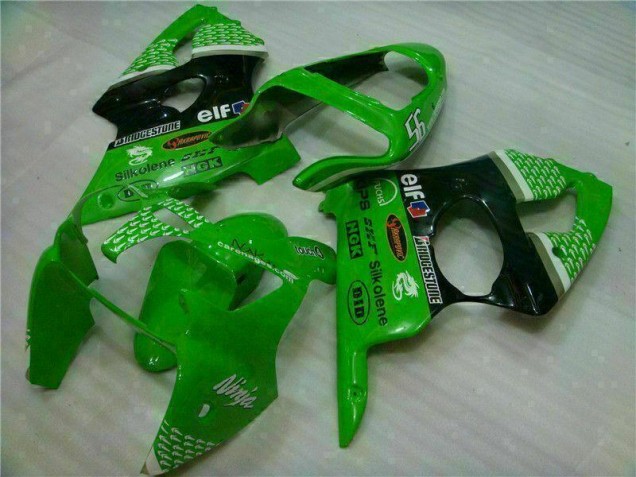 Kawasaki ZX6R 2000-2002 - Verde Preto Kawasaki ZX6R 2000-2002 - Verde Preto