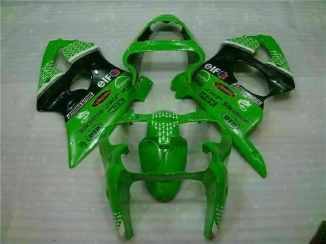 Kawasaki ZX6R 2000-2002 - Verde Preto Kawasaki ZX6R 2000-2002 - Verde Preto