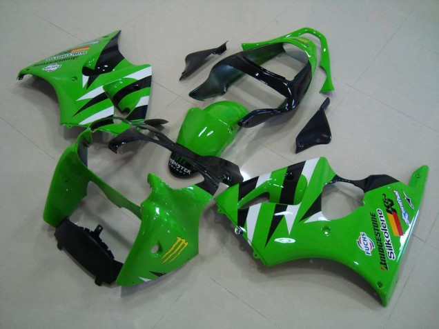 Kawasaki ZX6R 2000-2002 - Verde Preto