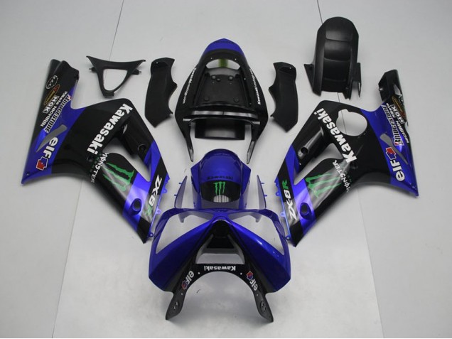 Kawasaki ZX6R 2003-2004 - Azul Monster Kawasaki ZX6R 2003-2004 - Azul Monster