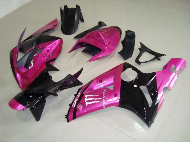 Kawasaki ZX6R 2003-2004 - Rosa Preto Monster Kawasaki ZX6R 2003-2004 - Rosa Preto Monster
