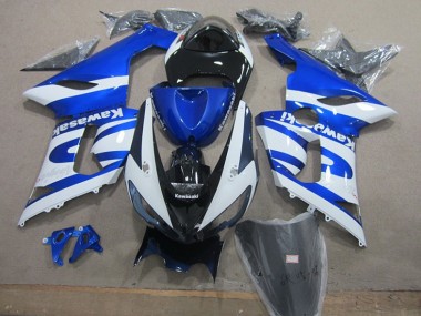 Kawasaki ZX6R 2005-2006 - Azul Branco