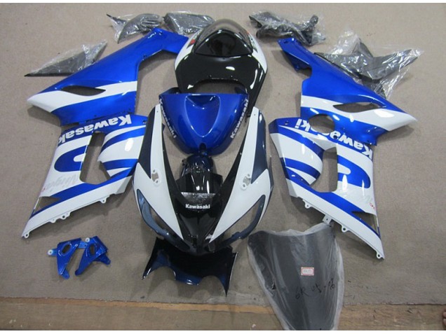 Kawasaki ZX6R 2005-2006 - Azul Branco