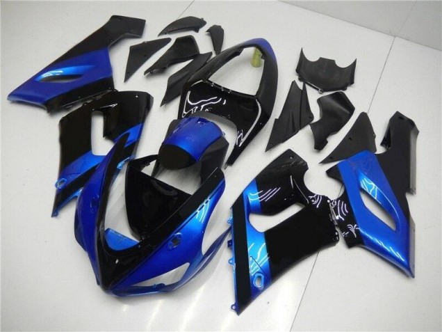 Kawasaki ZX6R 2005-2006 - Azul Preto Kawasaki ZX6R 2005-2006 - Azul Preto