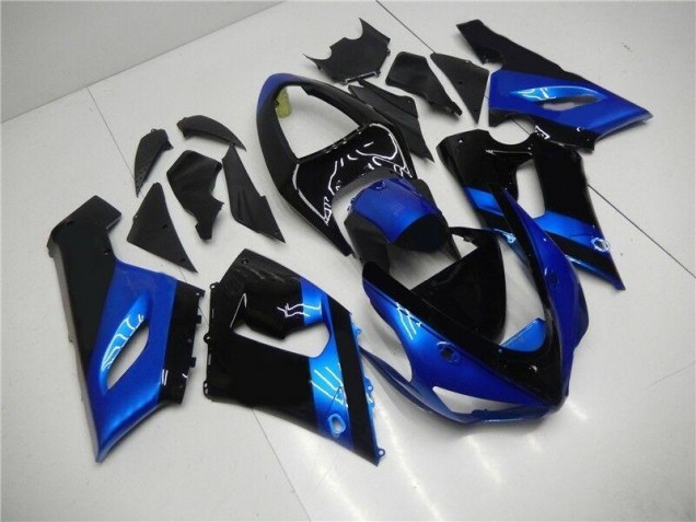 Kawasaki ZX6R 2005-2006 - Azul Preto Kawasaki ZX6R 2005-2006 - Azul Preto