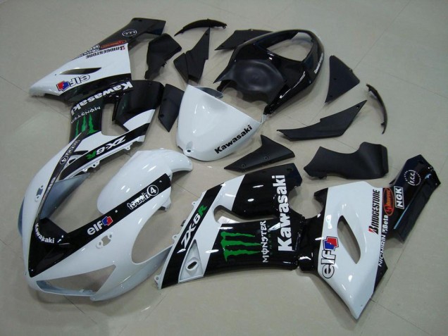 Kawasaki ZX6R 2005-2006 - Branco Monster