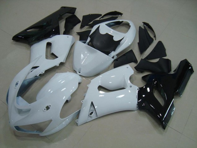 Kawasaki ZX6R 2005-2006 - Branco Preto Kawasaki ZX6R 2005-2006 - Branco Preto