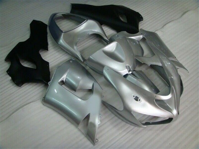 Kawasaki ZX6R 2005-2006 - Prata Preto