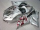 Kawasaki ZX6R 2005-2006 - Prata Vermelho Chamas Kawasaki ZX6R 2005-2006 - Prata Vermelho Chamas