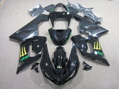 Kawasaki ZX6R 2005-2006 - Preto Verde Ninja