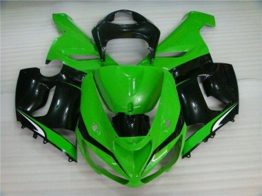 Kawasaki ZX6R 2005-2006 - Verde Branco Preto